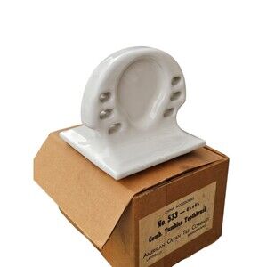 Vintage American Olean Tile Tumbler Toothbrush Cup Holder Ceramic Wall Mount